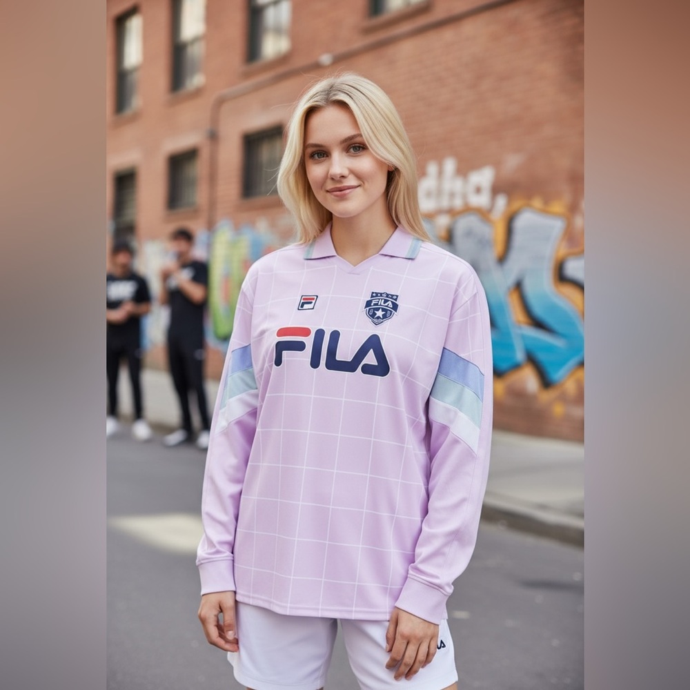 NWT FILA The Soccer Collection Zorra Goalie Jersey Top Purple Large
